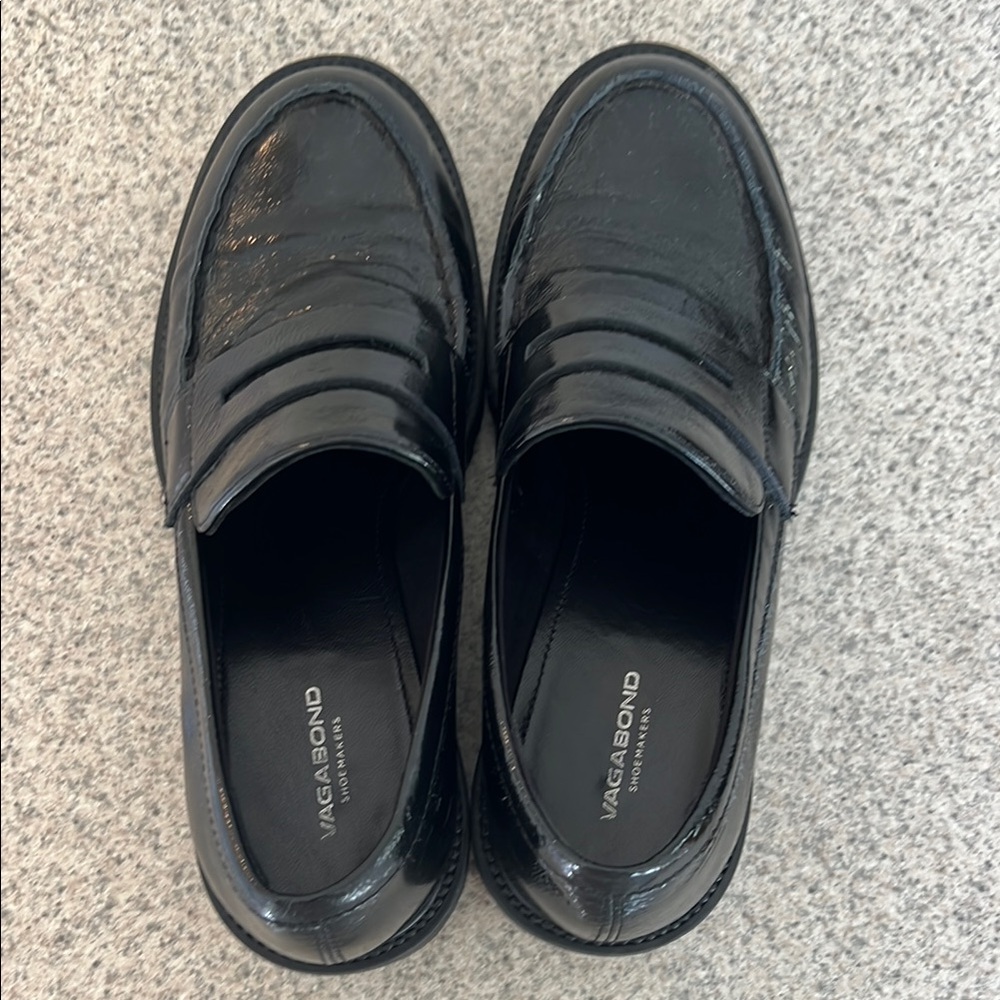 Vagabond Kenova Patent Leather Chunky Loafer - Picture 3 of 9